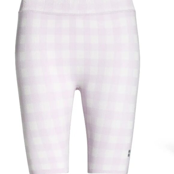 NEW Sweaty Betty Gingham Bike Shorts - Picture 6 of 12